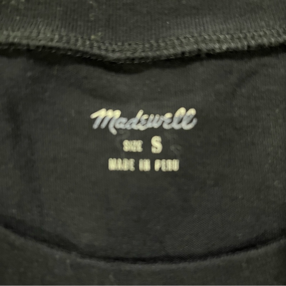 Madewell Tie Front Short Sleeve Cotton Top - Picture 8 of 9